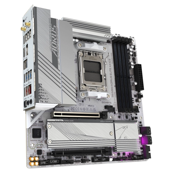 Материнська плата GIGABYTE B650M AORUS ELITE AX ICE (sAM5, AMD