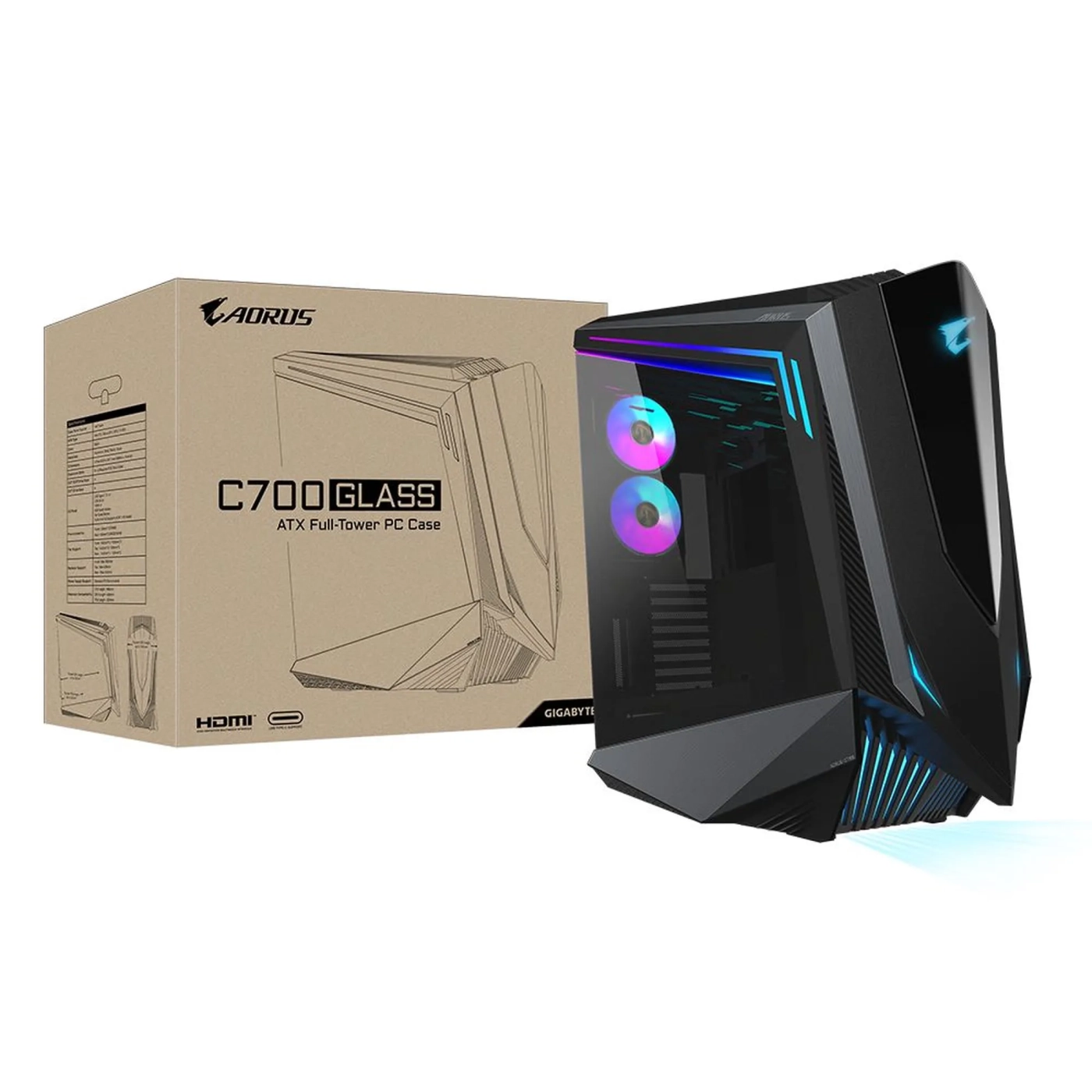 Купити Корпус Gigabyte AORUS C700 Glass Black (GB-AC700G) - фото 10