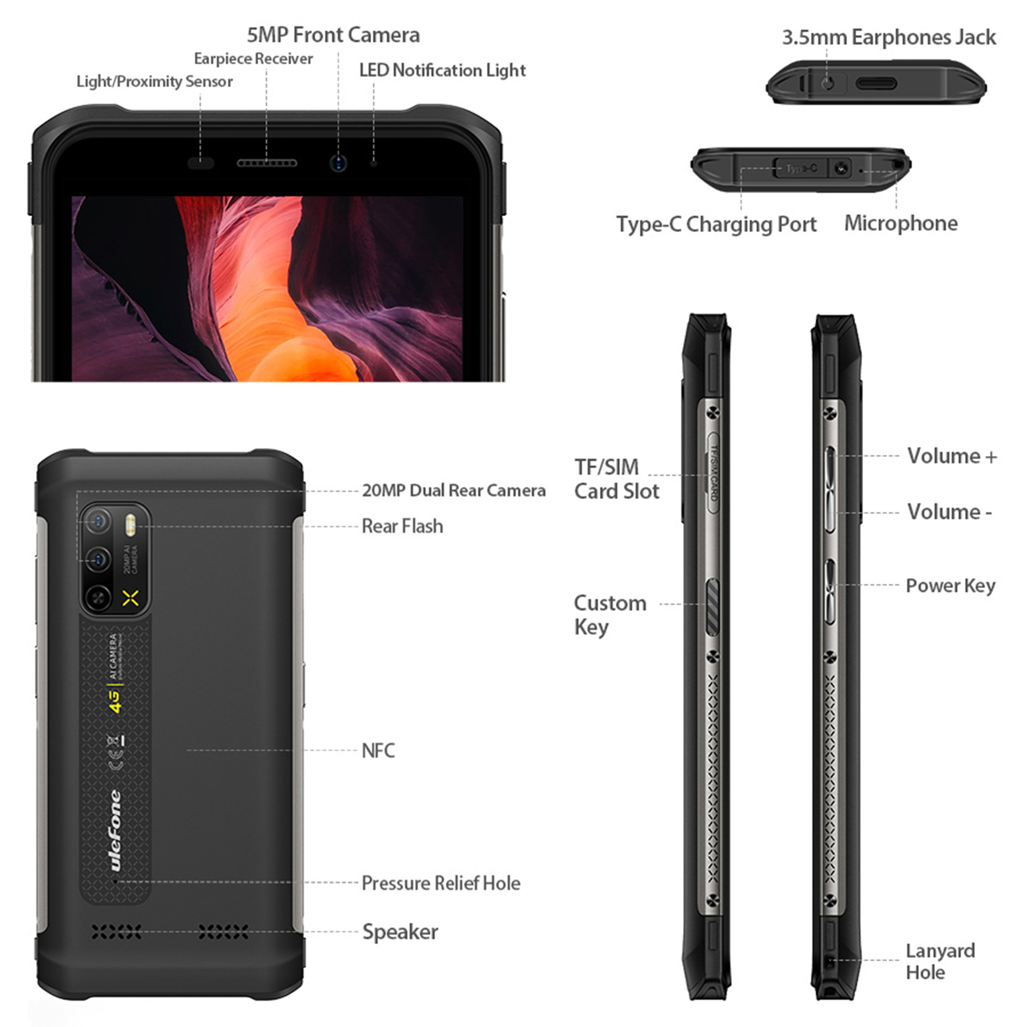 Купить Смартфон Ulefone Armor X10 Pro 4/64GB Gray (6937748734697) - фото 6