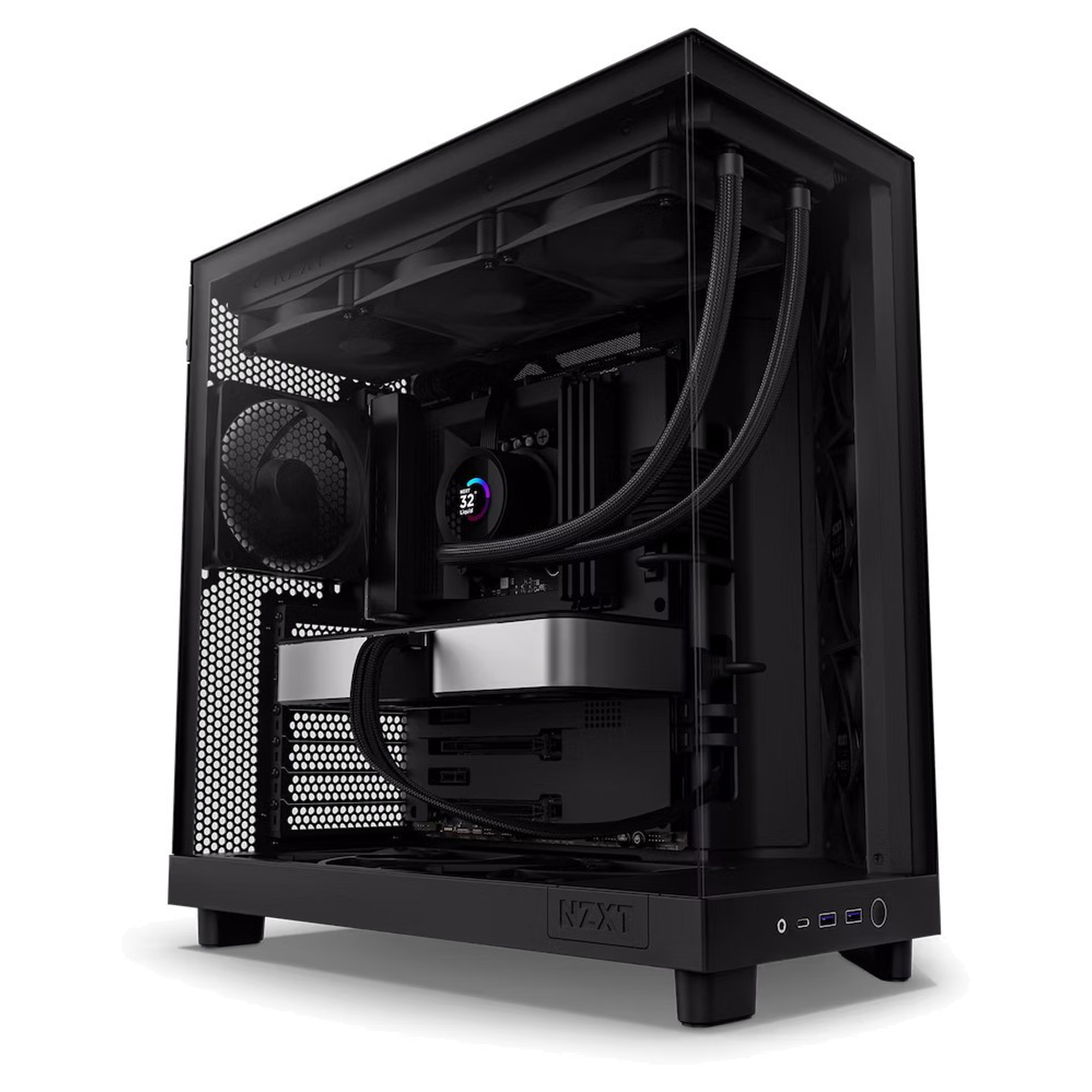 Купить Корпус NZXT H6 Flow Black (CC-H61FB-01) - фото 1