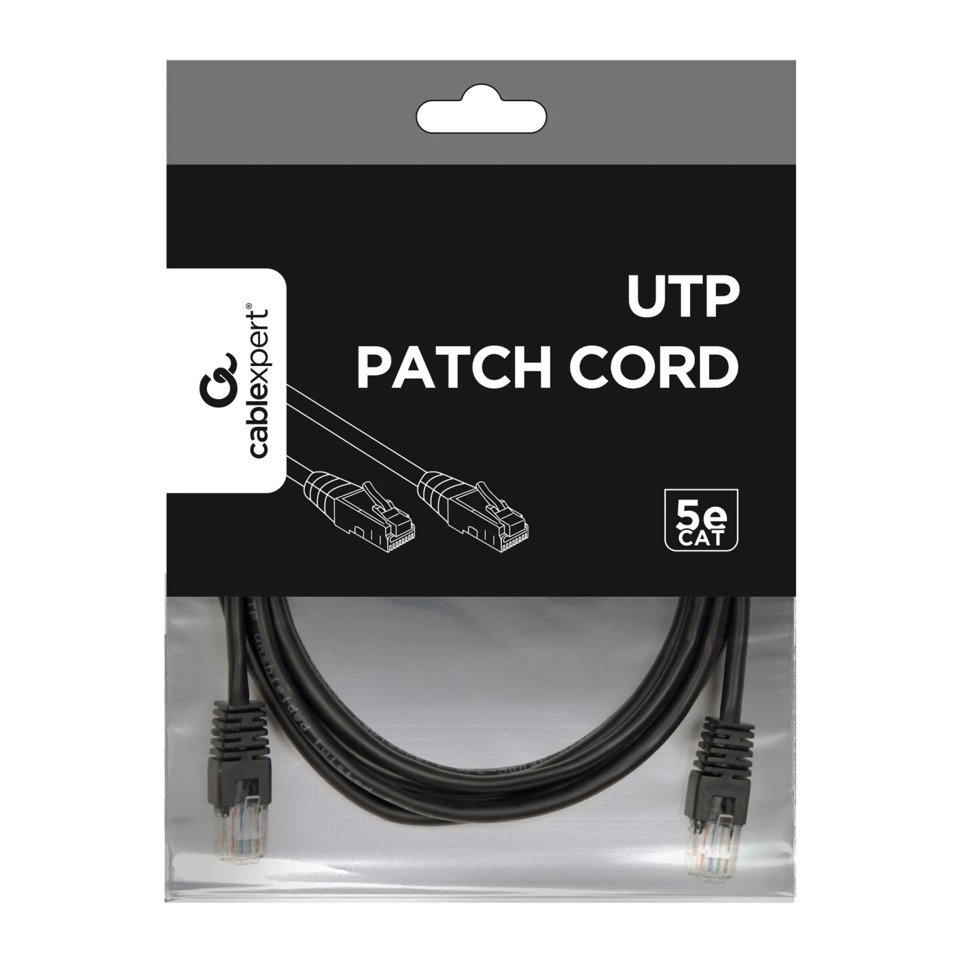 Купить Патч-корд Cablexpert 3м RJ-45 UTP Cat 5e Черный (PP12-3M/BK) - фото 3