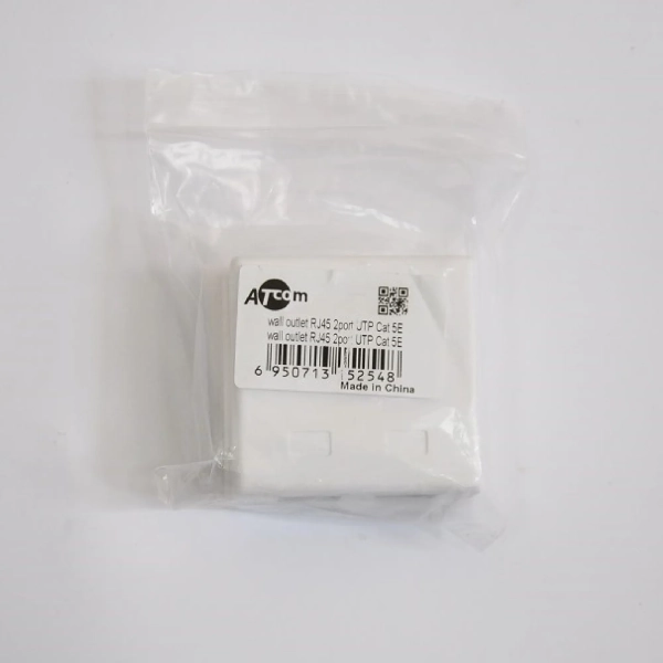 Купить Розетка ATcom 2xRJ45 UTP Cat.5e 8P8C (15254) - фото 2
