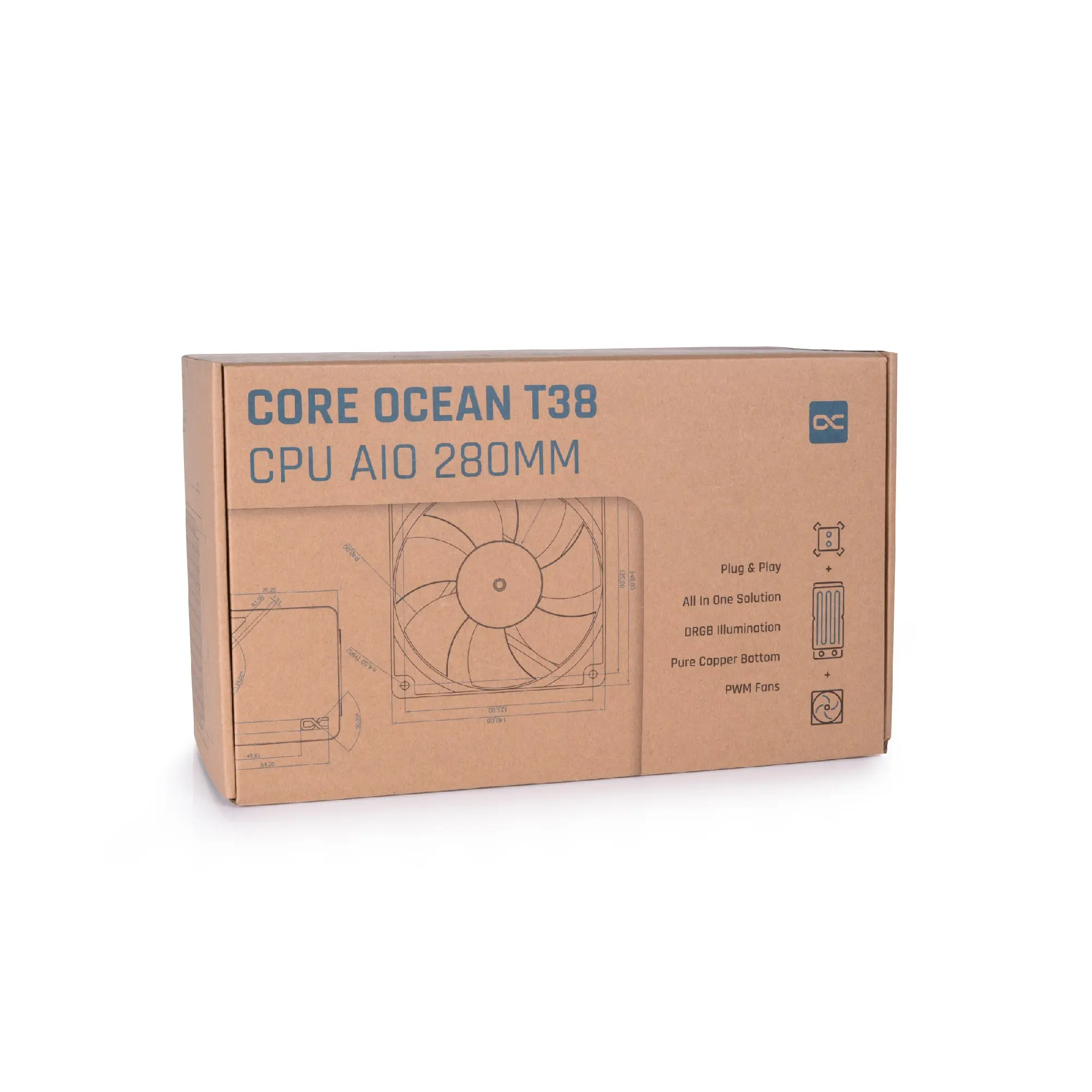 Купить Система водяного охлаждения Alphacool Core Ocean T38 AIO 280mm (13053) - фото 10