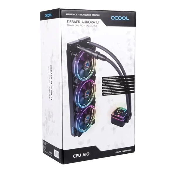 Купить Система водяного охлаждения Alphacool Eisbaer Aurora LT360 Digital RGB (11679) - фото 10