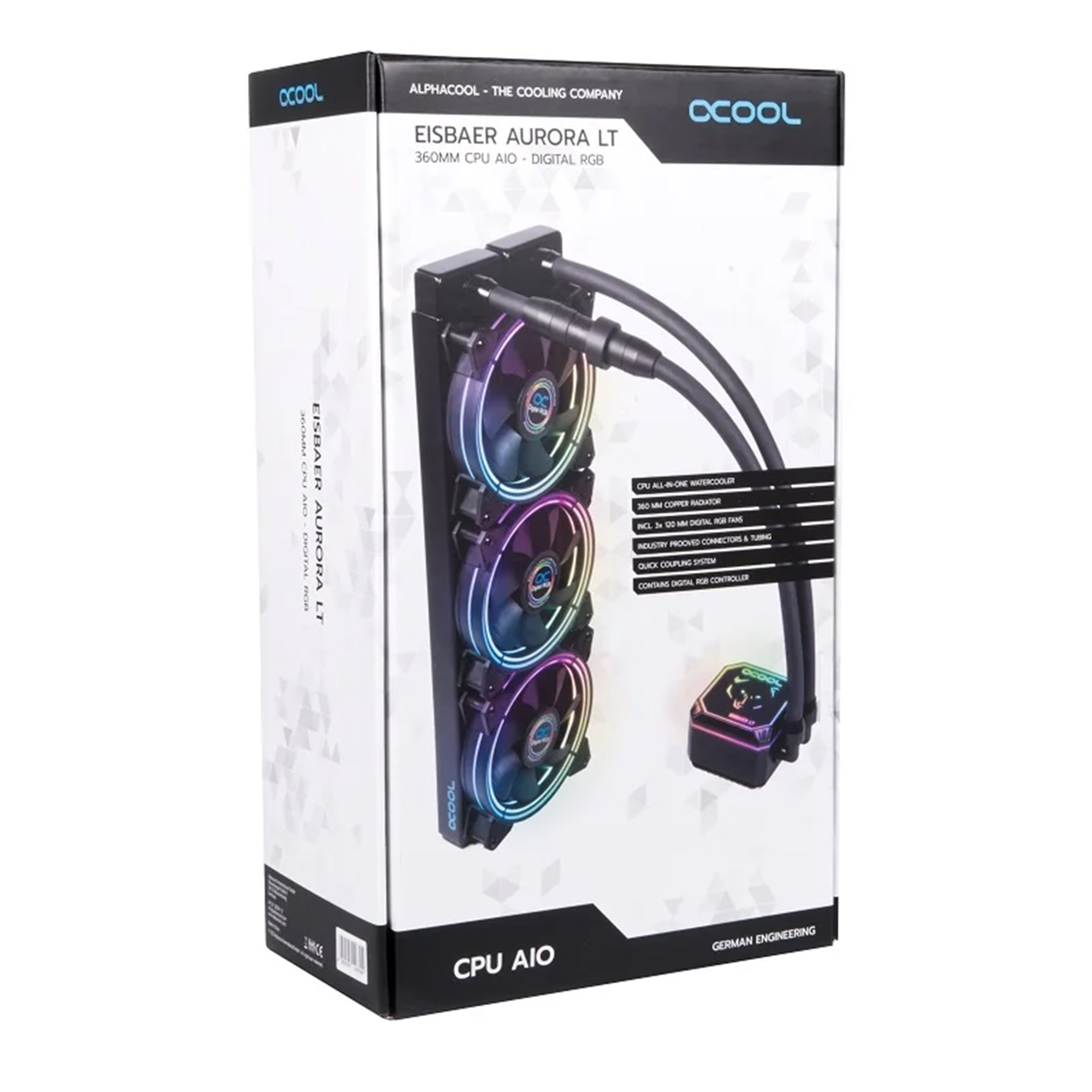 Купить Система водяного охлаждения Alphacool Eisbaer Aurora LT360 Digital RGB (11679) - фото 10