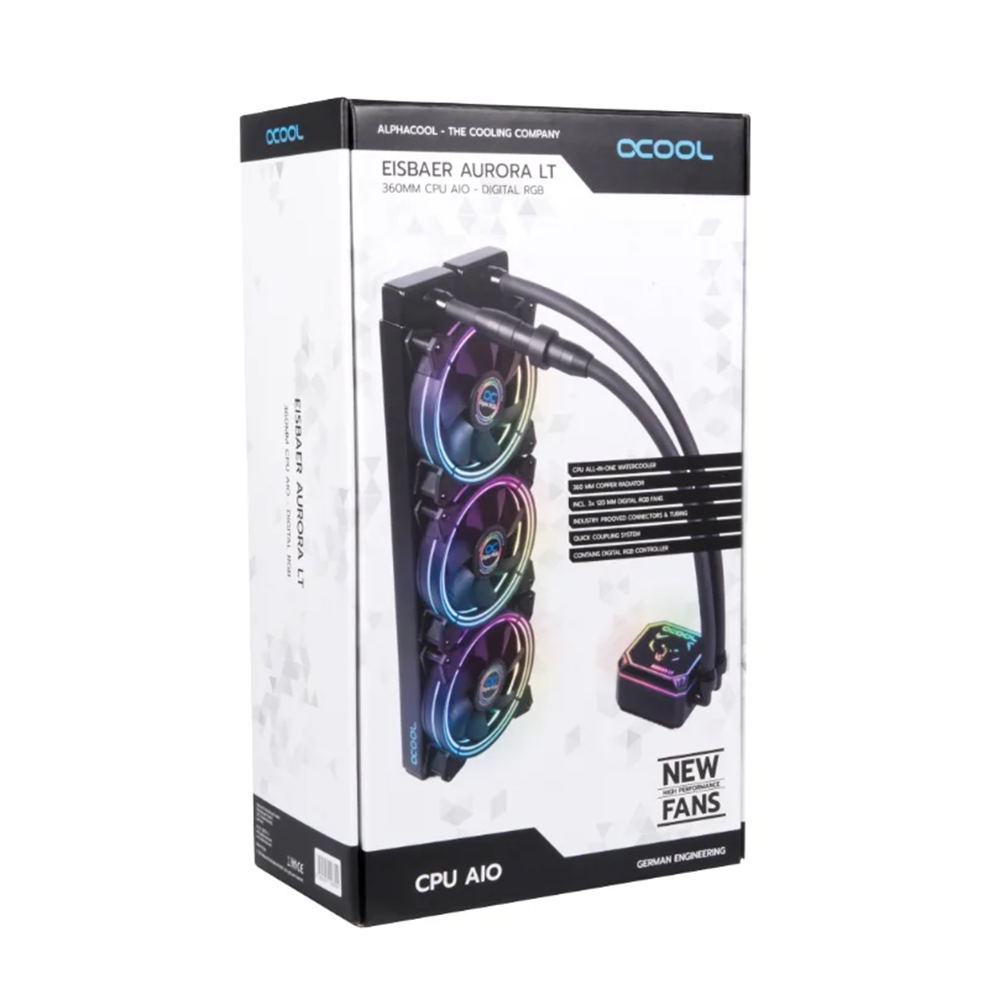 Купить Система водяного охлаждения Alphacool Eisbaer LT360 Aurora HPE (11996) - фото 8