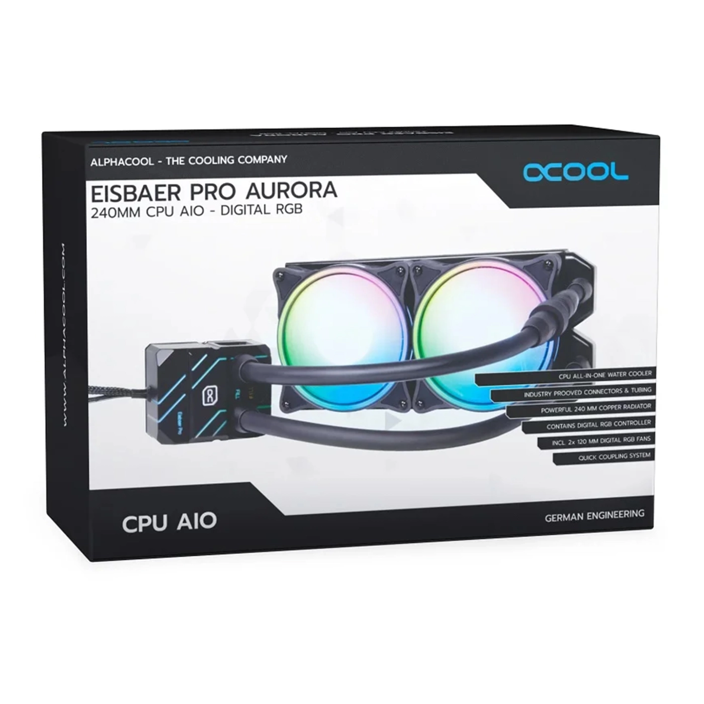 Купить Система водяного охлаждения Alphacool Eisbaer Pro Aurora 240mm (11772) - фото 10