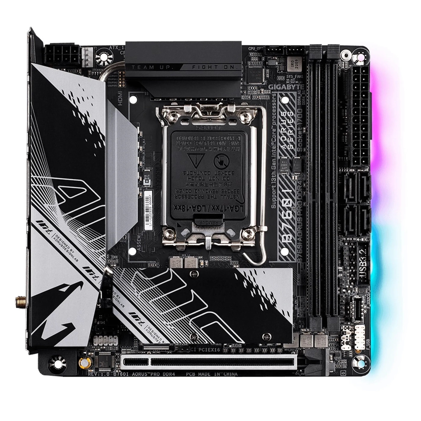 Купити Материнська плата GIGABYTE B760I AORUS PRO DDR4 - фото 2