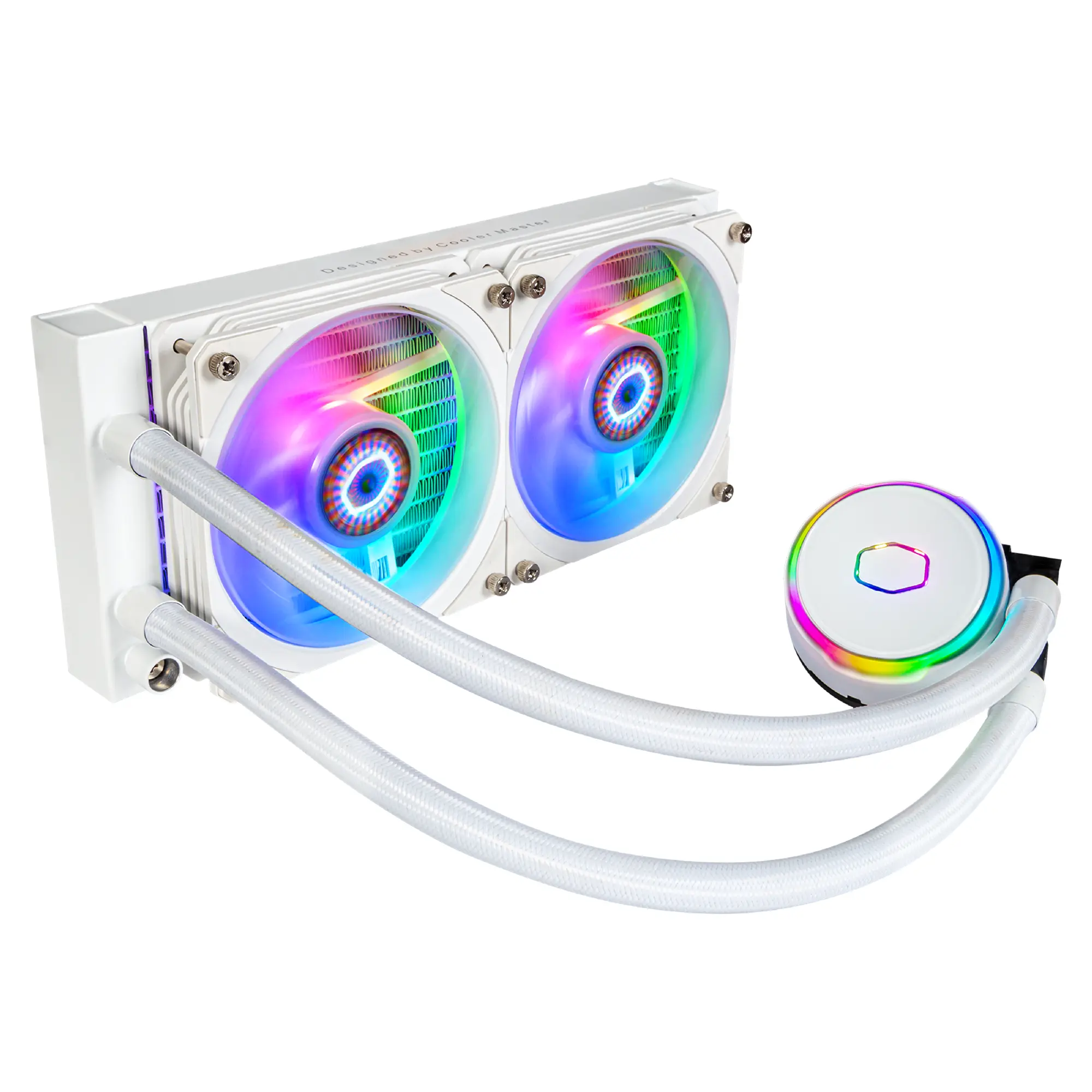 Купити Система водяного охолодження Cooler Master MasterLiquid PL240 FLUX White Edition (MLY-D24M-A23PZ-RW) - фото 1