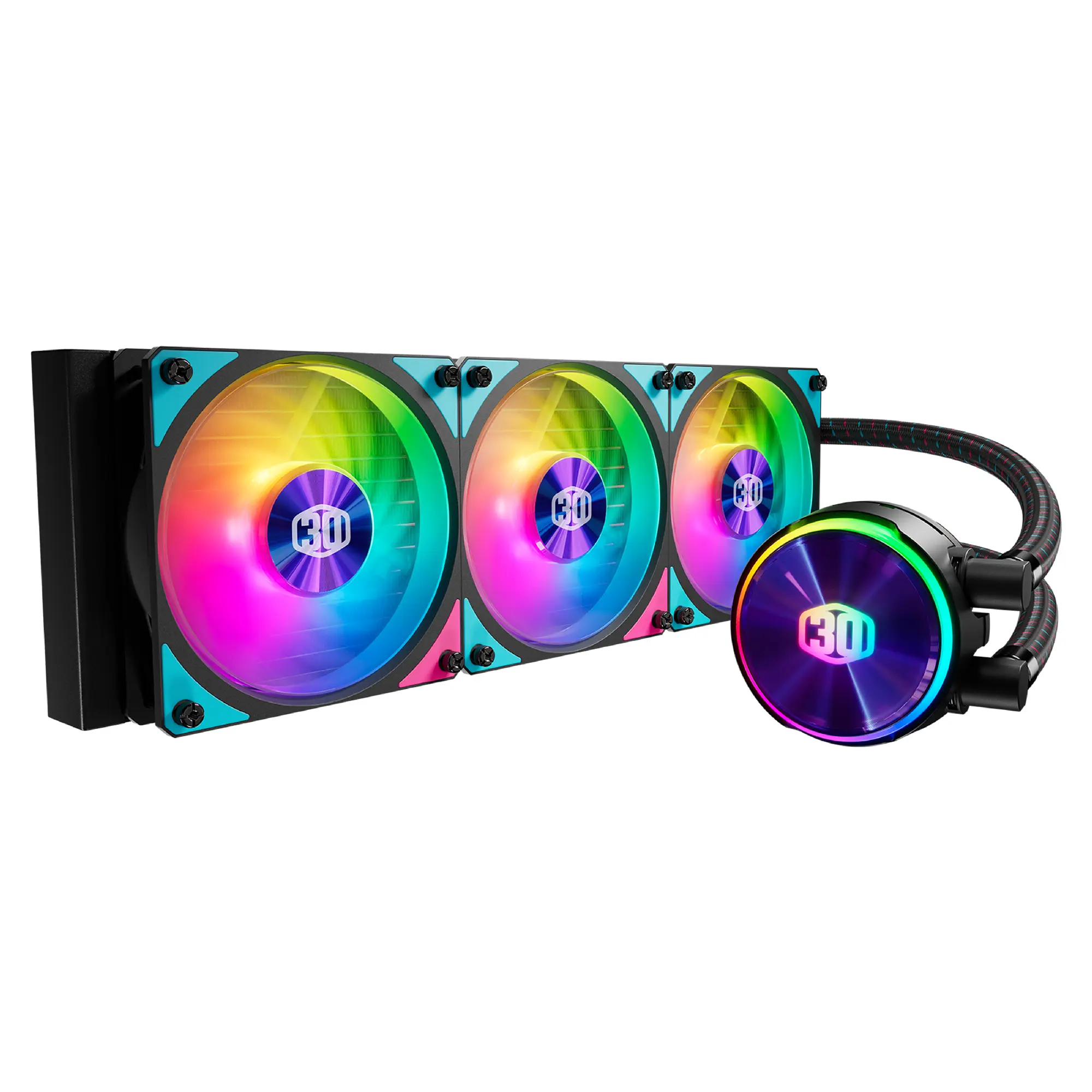 Купити Система водяного охолодження Cooler Master MasterLiquid PL360 FLUX 30th Anniversary Edition (MLY-D36M-A23PZ-30) - фото 1
