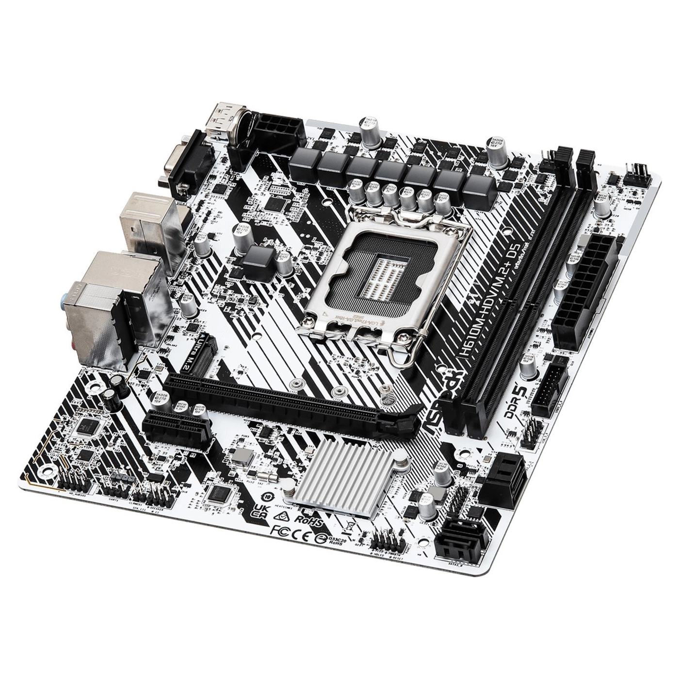 Купить Материнская плата ASRock H610M-HDV/M.2+ D5 - фото 2