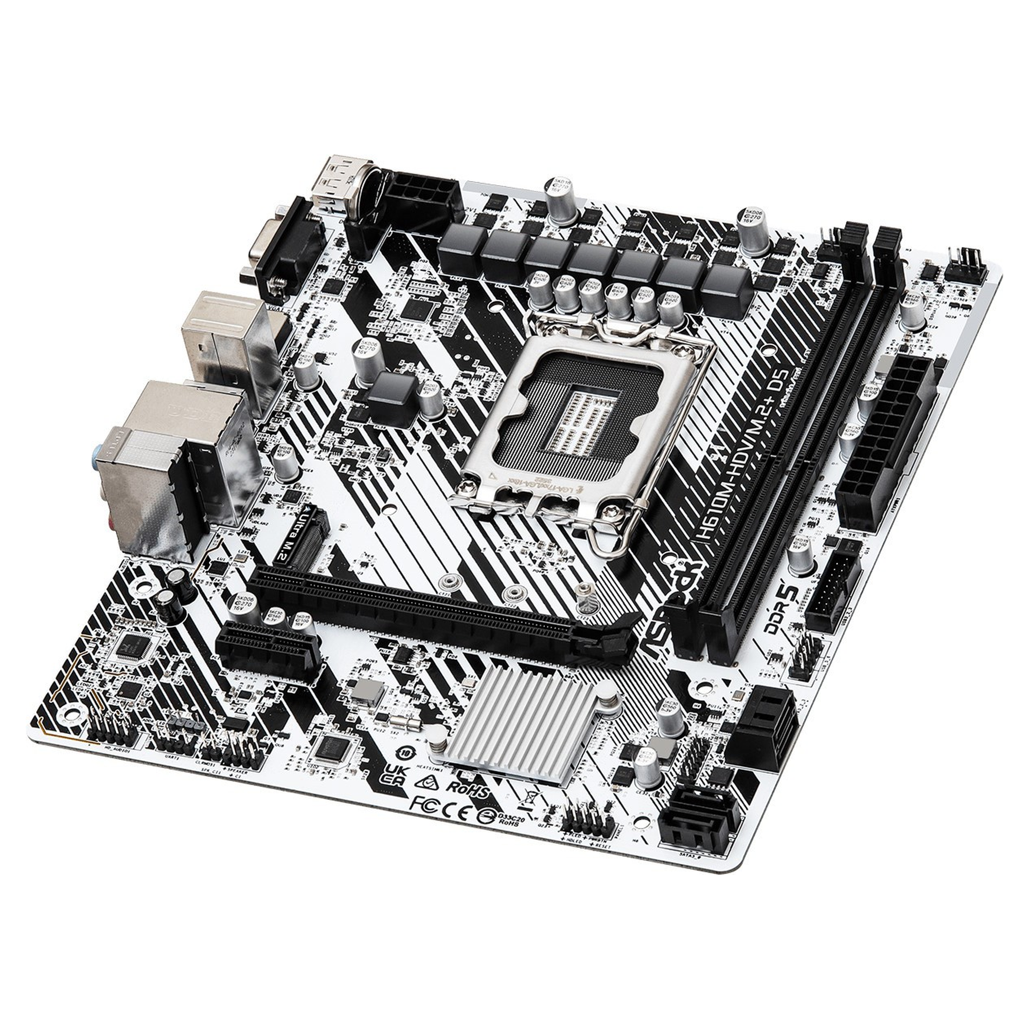 Купить Материнская плата ASRock H610M-HDV/M.2+ D5 - фото 2