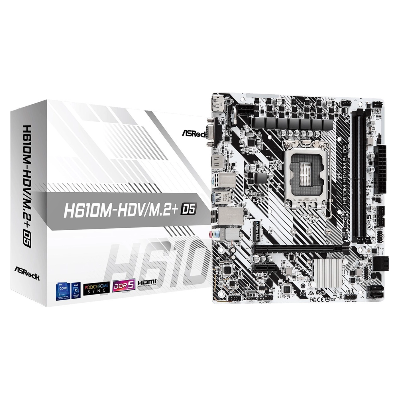 Купить Материнская плата ASRock H610M-HDV/M.2+ D5 - фото 4