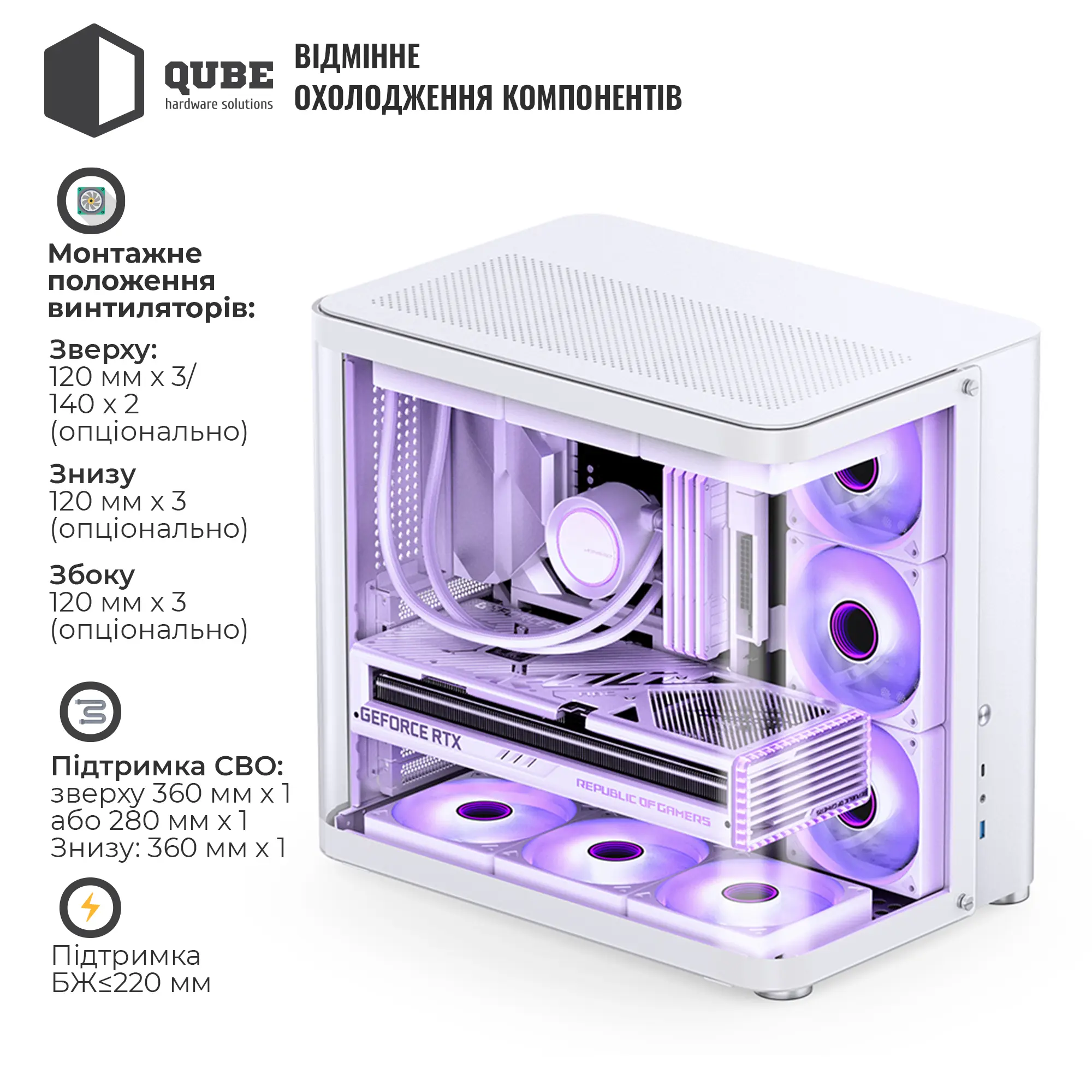 Купити Корпус JONSBO TK-2 White - фото 2