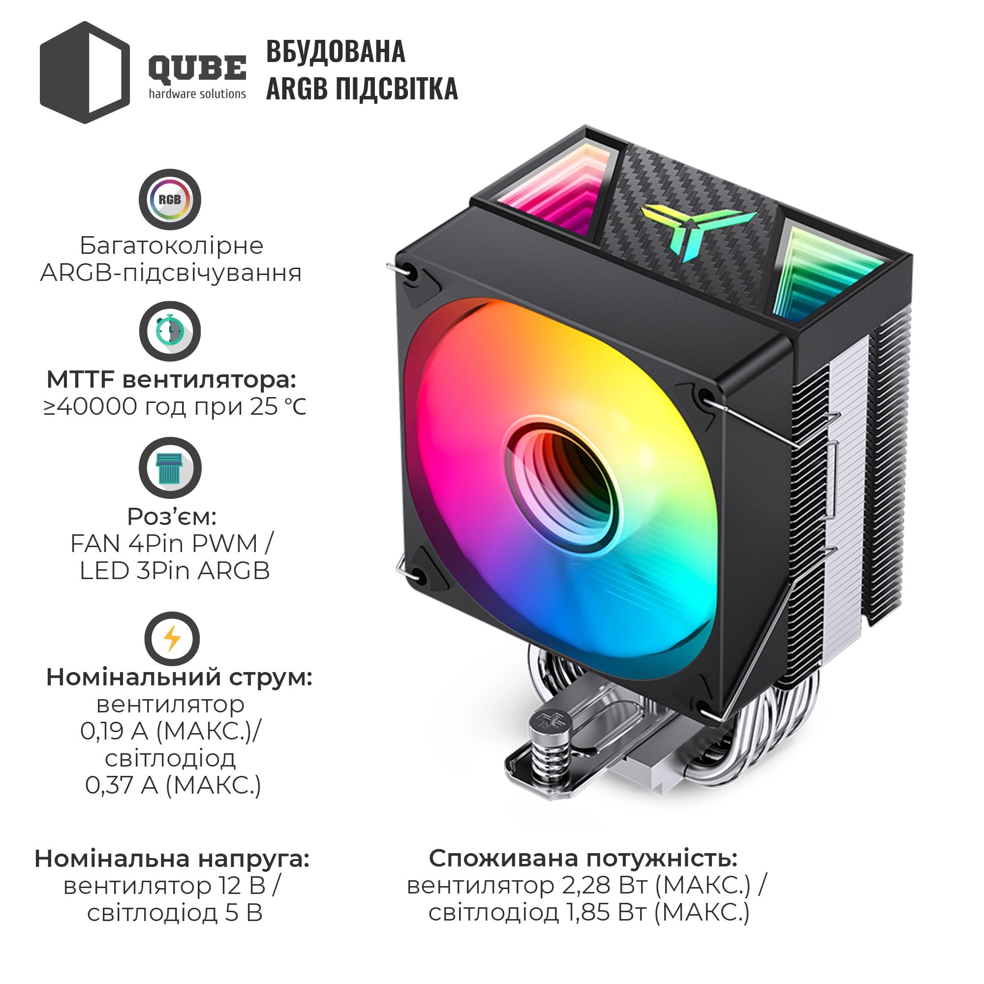 Купити Процесорний кулер JONSBO CR-1400 V2 ARGB Black - фото 3