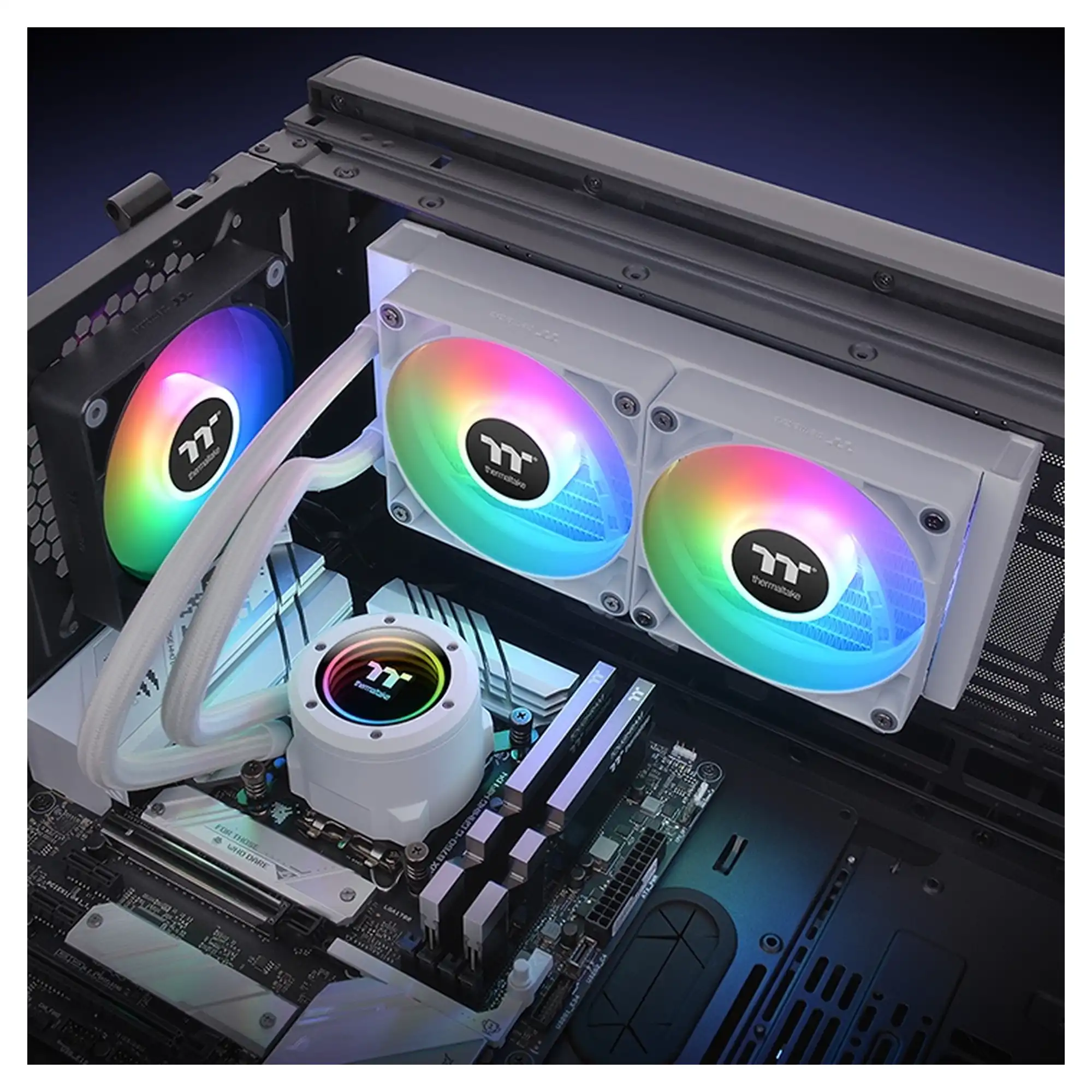 Купить Система водяного охлаждения Thermaltake TH240 V2 ARGB Sync Snow Edition (CL-W364-PL12SW-A) - фото 6