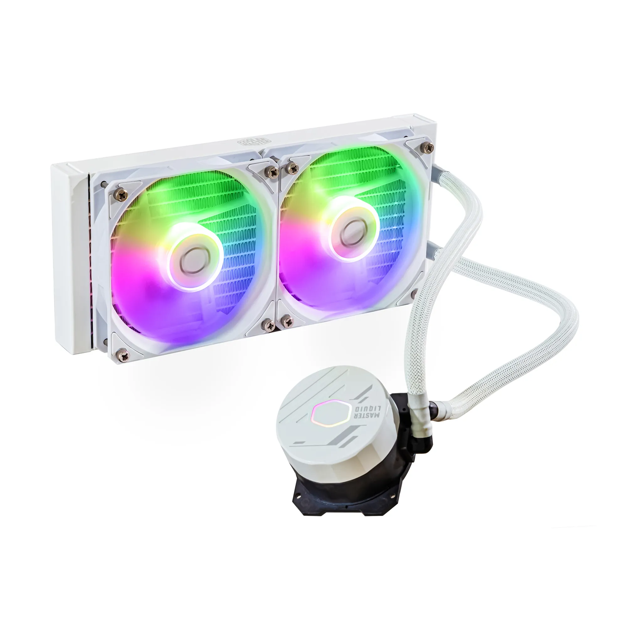 Купити Система водяного охолодження Cooler Master MasterLiquid 240L Core ARGB White (MLW-D24M-A18PZ-RW) - фото 1