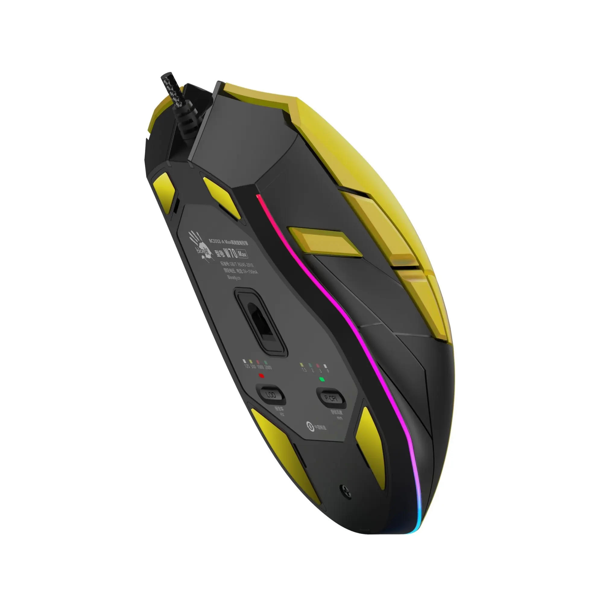 Купити Мишка A4Tech Bloody W70 Max USB Punk Yellow - фото 9