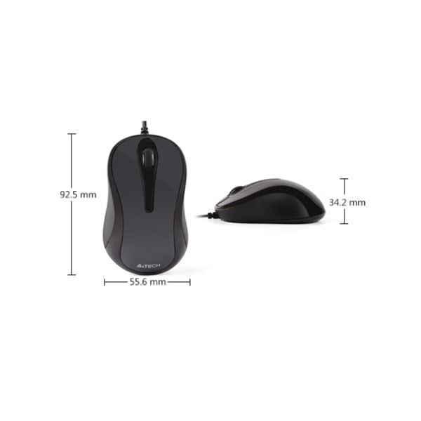 Купити Мишка A4Tech N-350-2 USB Black+Red - фото 6