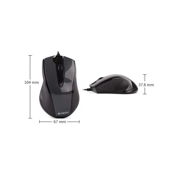Купити Мишка A4Tech N-500F-1 USB Glossy Grey - фото 6