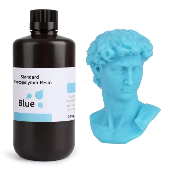 Купить Фотополимерная смола ELEGOO Standard Resin 1кг, синяя (50.103.0089) - фото 1