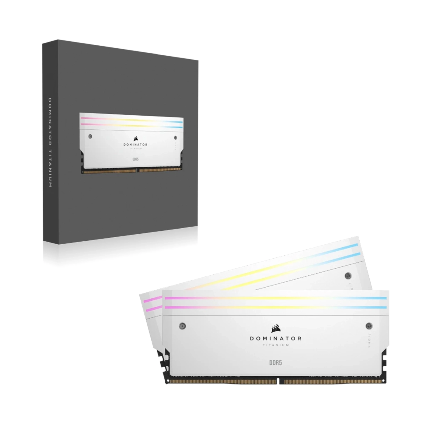 Купити Модуль пам'яті Corsair Dominator Titanium RGB White DDR5-6000 32GB (2x16GB) (CMP32GX5M2B6000C30W) - фото 7