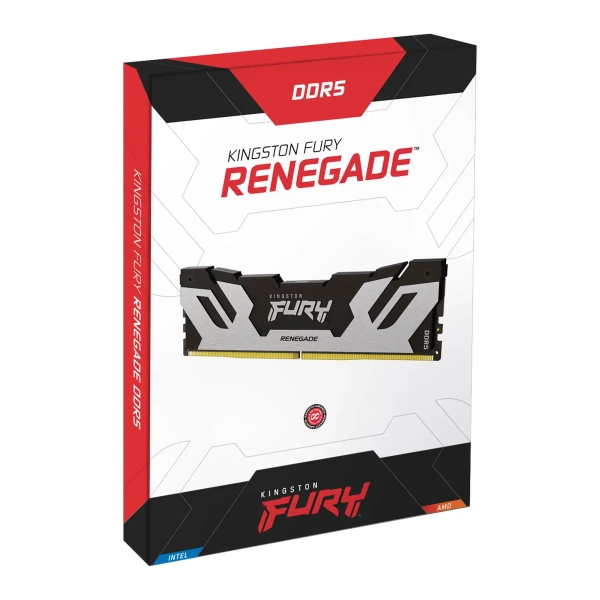 Купить Модуль памяти Kingston FURY Renegade Silver/Black DDR5-7200 48GB (2x24GB) ECC (KF572C38RSK2-48) - фото 4