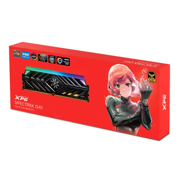 Купить Модуль памяти ADATA XPG Spectrix D41 RGB Tungsten Gray DDR4-3600 8GB (AX4U36008G18I-ST41) - фото 3