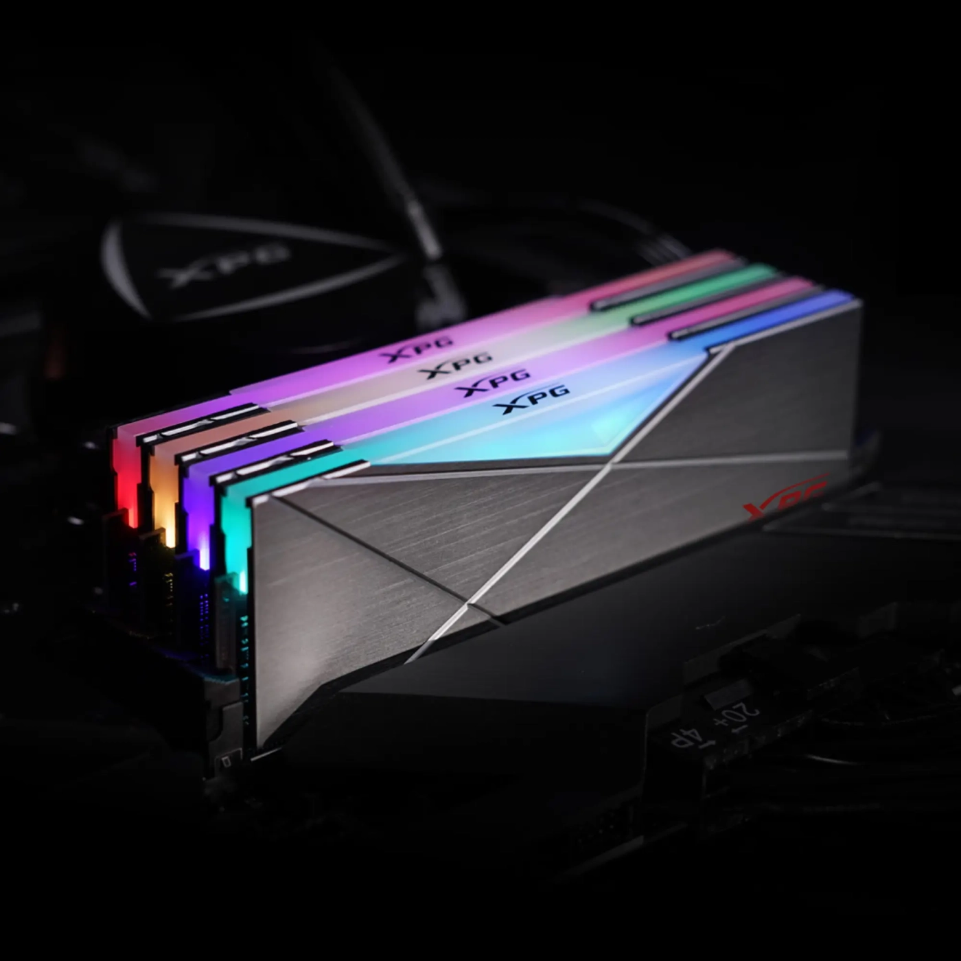 Купить Модуль памяти ADATA XPG Spectrix D50 RGB Tungsten Gray DDR4-3600 32GB (4x8GB) (AX4U36008G18I-QCTG50) - фото 3