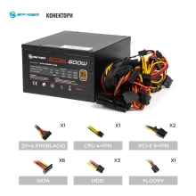 Купить Блок питания HighPower 600W Eco II BR600 80+ Bronze (HPE-600BR-A12S) - фото 5