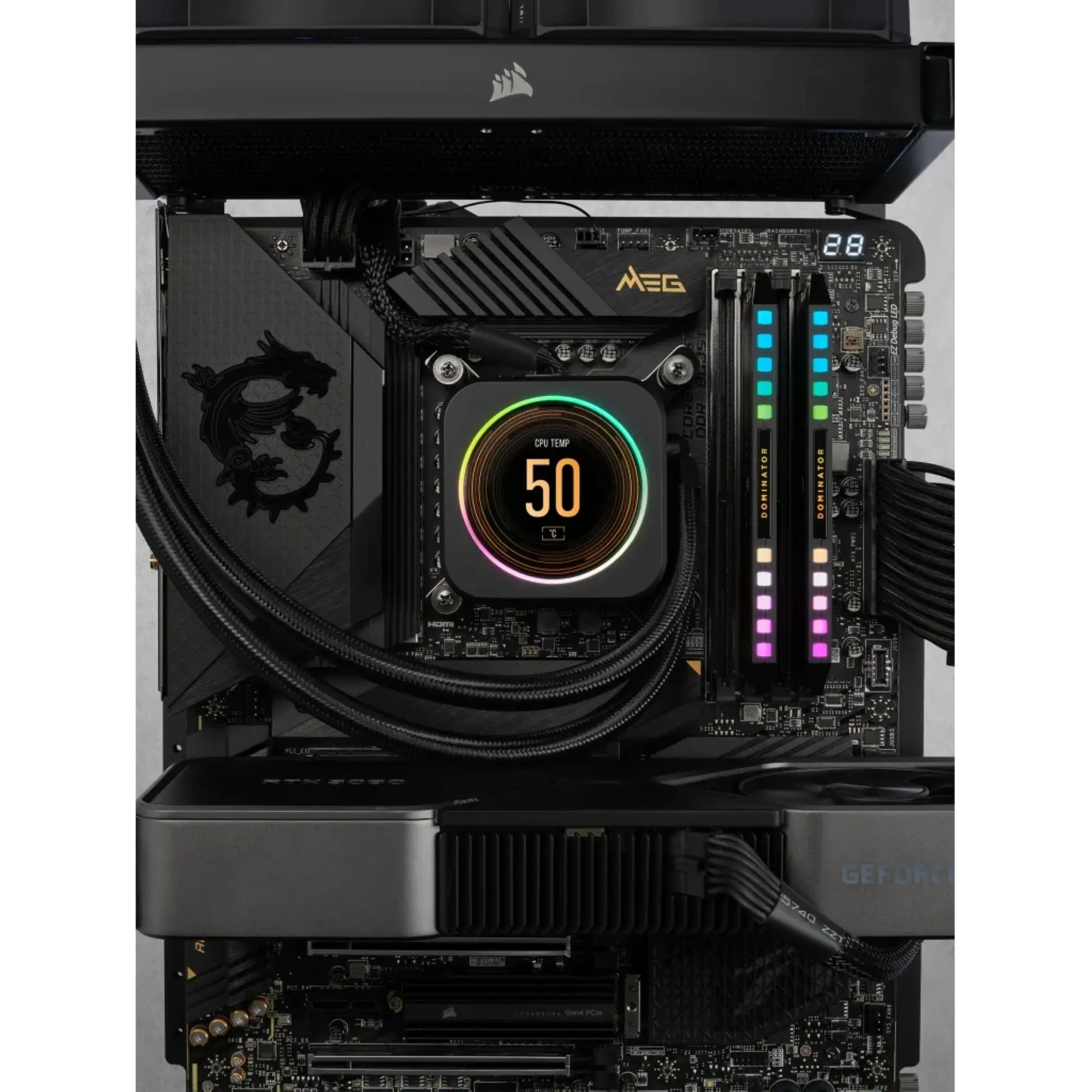 Купить Модуль памяти Corsair Dominator Platinum RGB Black DDR5-6400 32GB (2x16GB) (CMT32GX5M2B6400C32) - фото 7