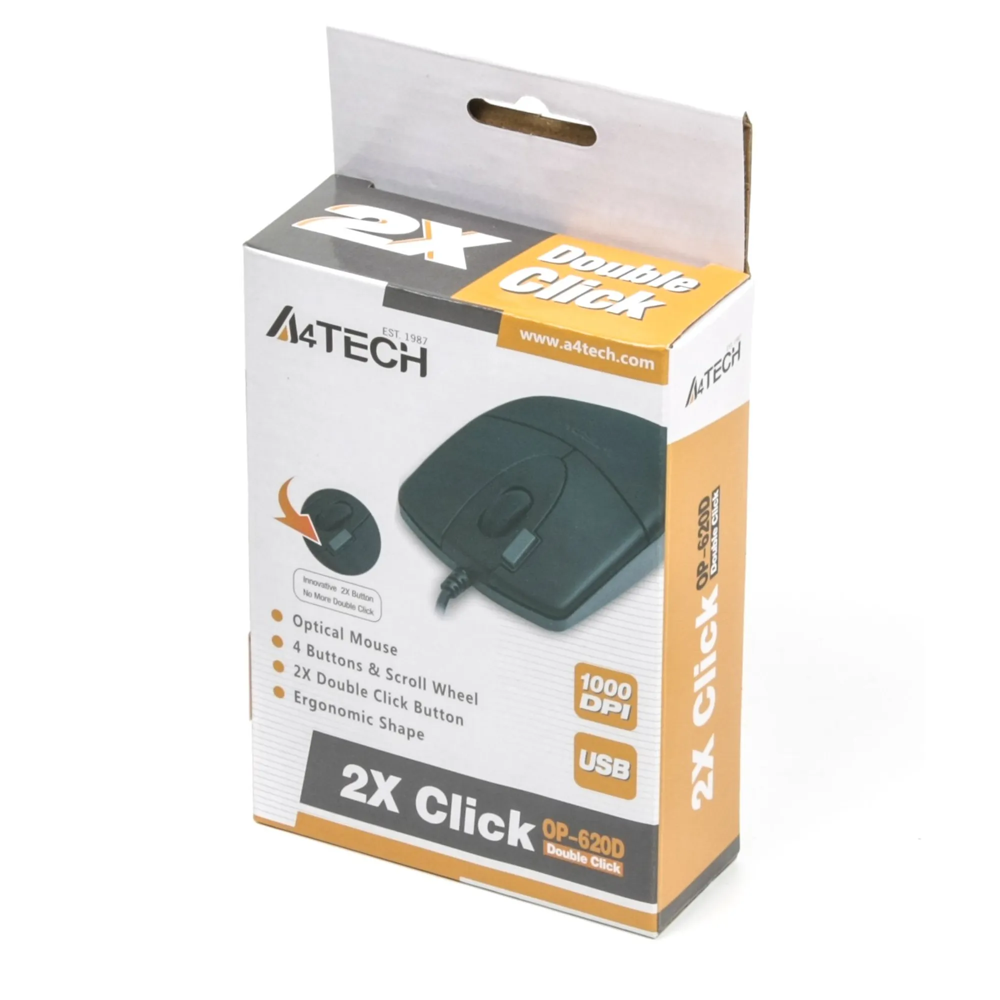 Купити Мишка A4Tech OP-620D USB Black - фото 4