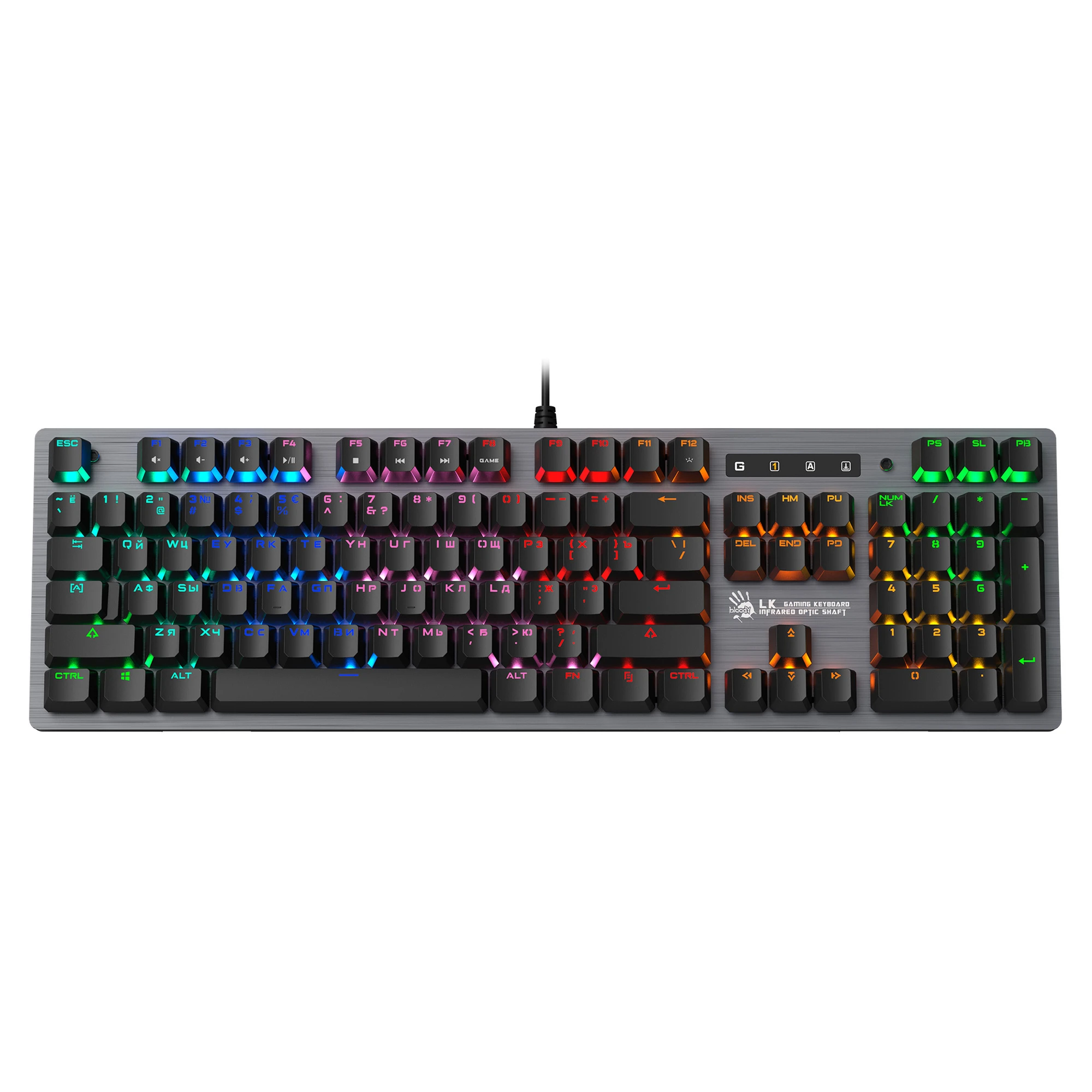 Купить Клавиатура A4Tech Bloody B760 (Grey) Green Sw - фото 6