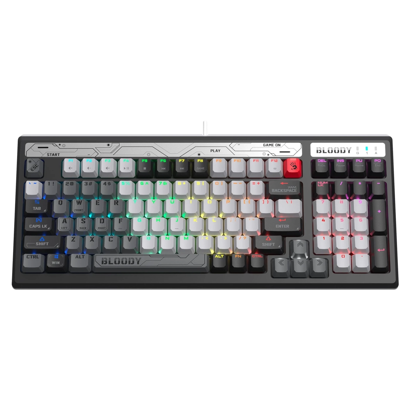 Купити Клавіатура A4Tech Bloody B950 RGB Warrior Grey - фото 1