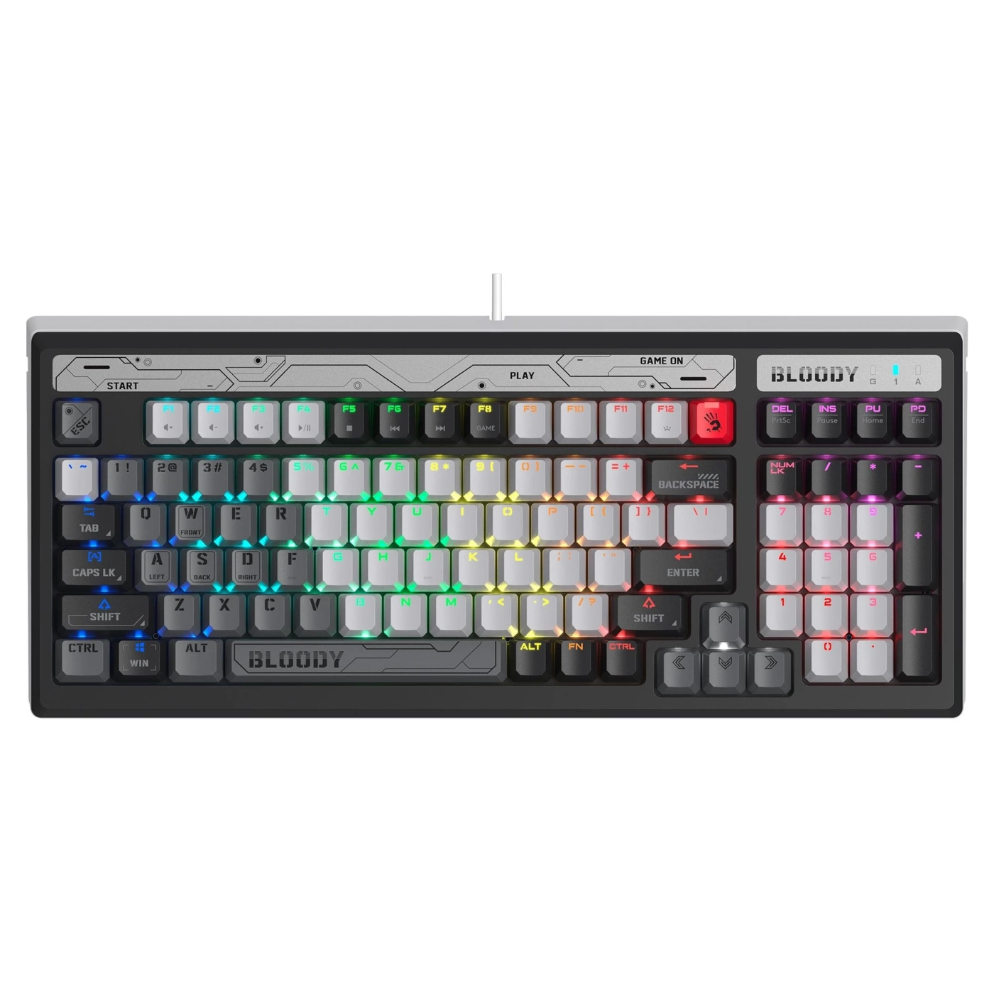 Купити Клавіатура A4Tech Bloody B950 RGB Warrior Grey - фото 7