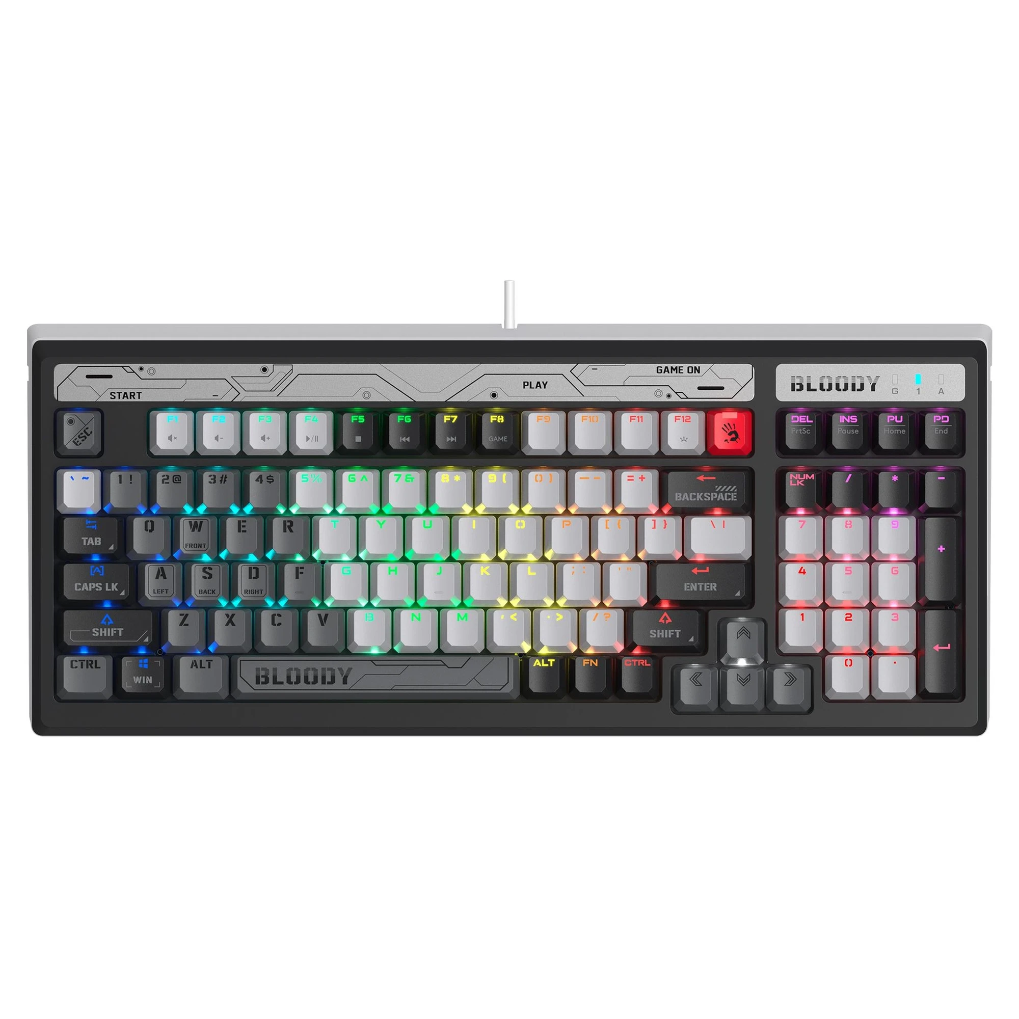 Купити Клавіатура A4Tech Bloody B950 RGB Warrior Grey - фото 7