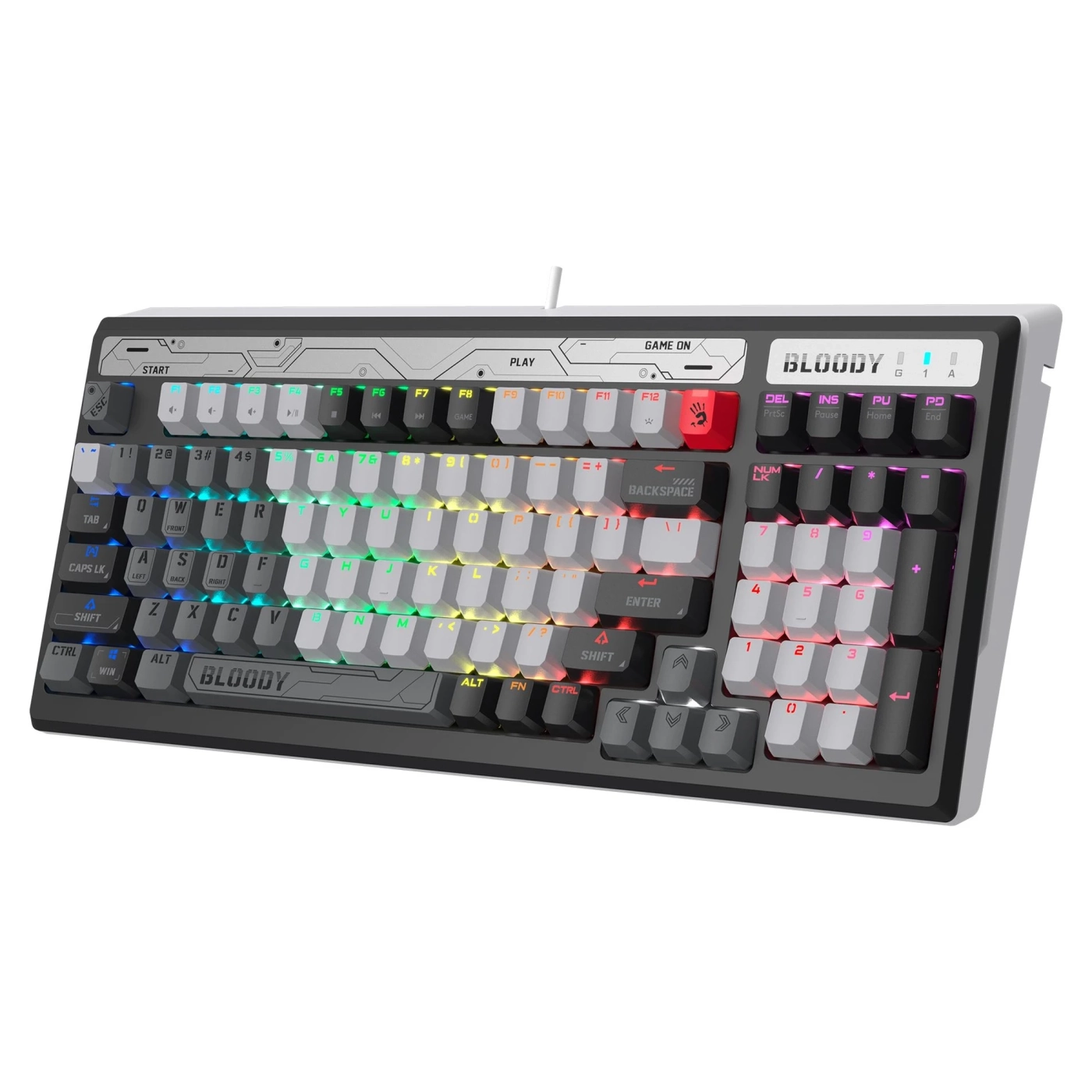 Купити Клавіатура A4Tech Bloody B950 RGB Warrior Grey - фото 9