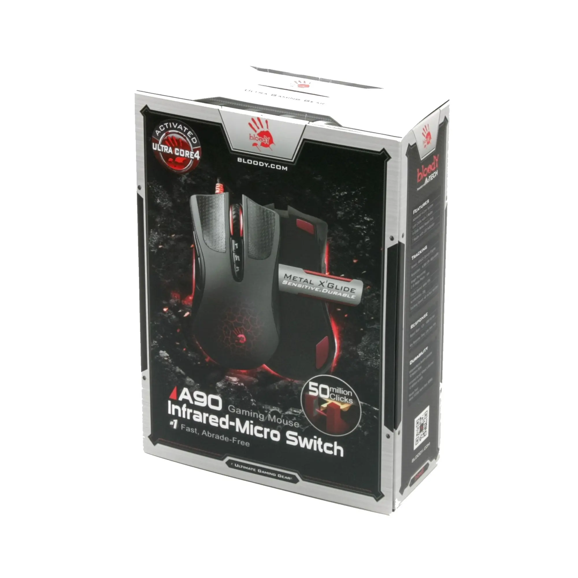 Купить Мышь A4Tech Bloody A90A USB Black - фото 7