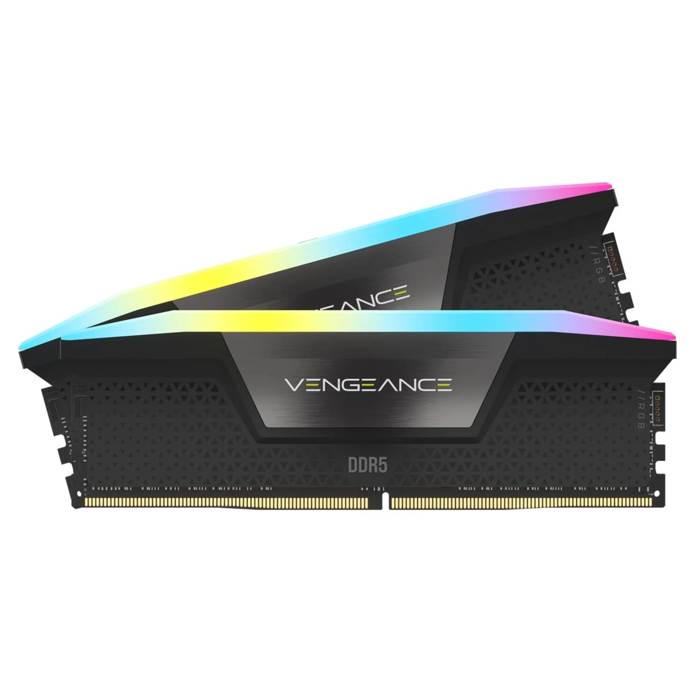 Купить Модуль памяти Corsair Vengeance RGB Black DDR5-6000 64GB (2x32GB) (CMH64GX5M2B6000C38) - фото 1