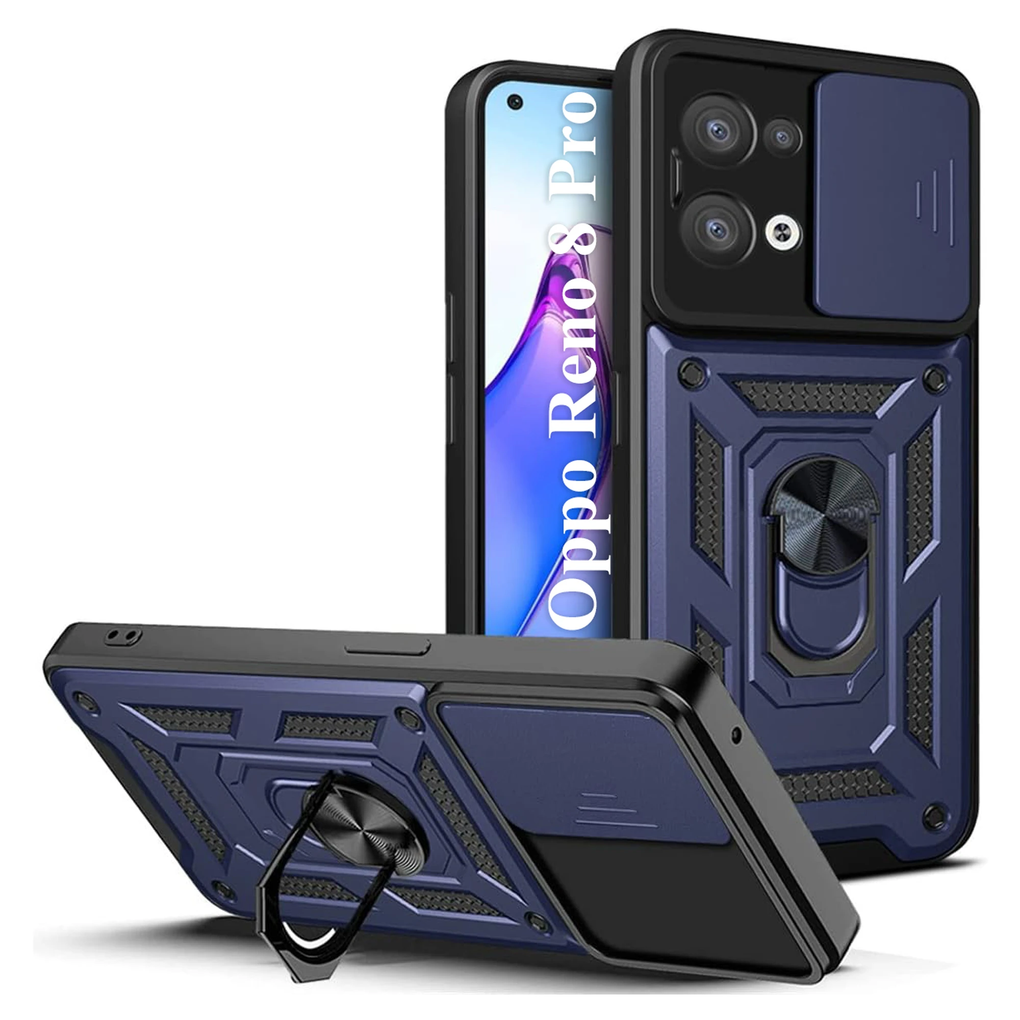 Купить Чехол панель Military BeCover для Oppo Reno8 T 4G Blue (709353) - фото 2