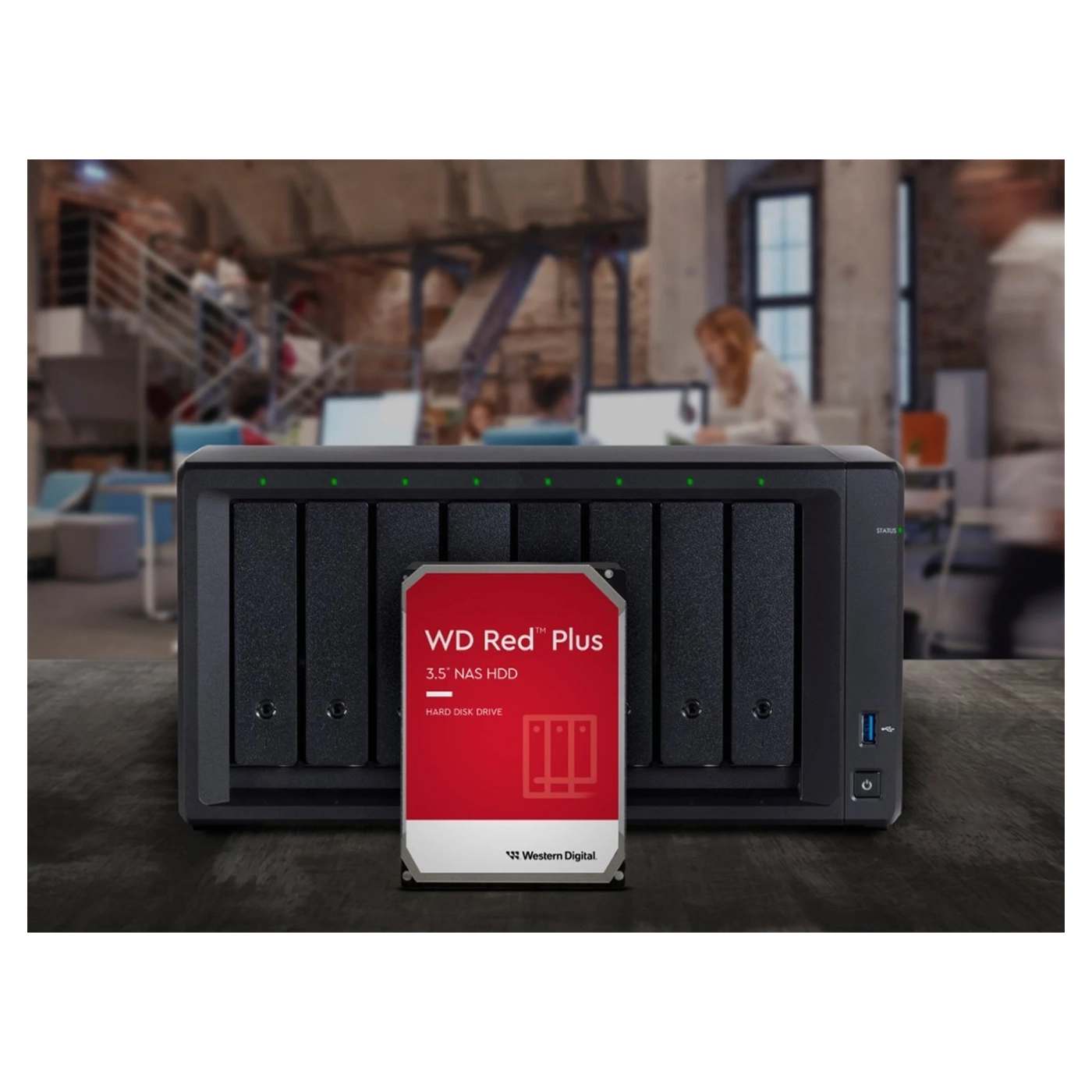Купить Жесткий диск Western Digital WD 4TB 3.5" 5400 256MB SATA Red Plus NAS (WD40EFPX) - фото 3