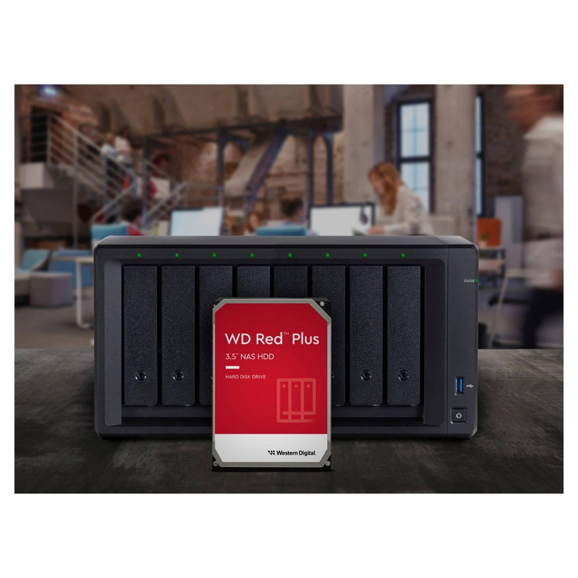 Купить Жесткий диск Western Digital WD 4TB 3.5" 5400 256MB SATA Red Plus NAS (WD40EFPX) - фото 3