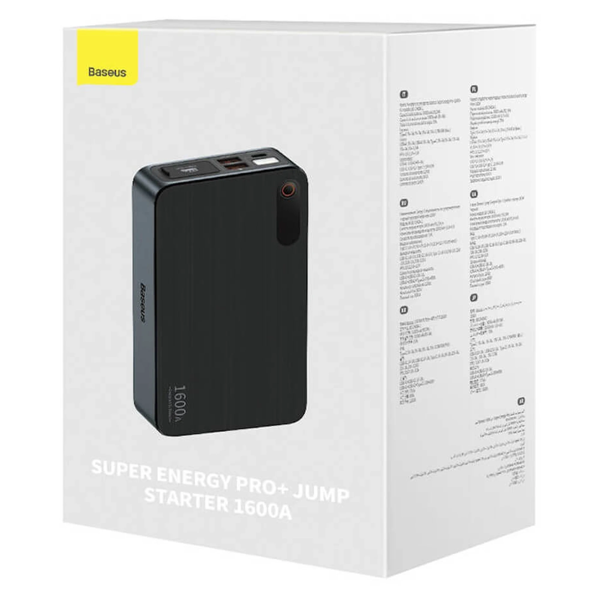 Купить Автомобильное пуско-зарядное устройство Baseus Super Energy Pro Black+ Car Jump Starter 1600A (CGNL070001) - фото 7