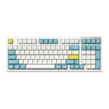 Купить Клавиатура FL ESPORTS FL980V2 Sea Salt Kailh MX Cool Mint South LED Three-Mode (FL980V2-1488) - фото 1