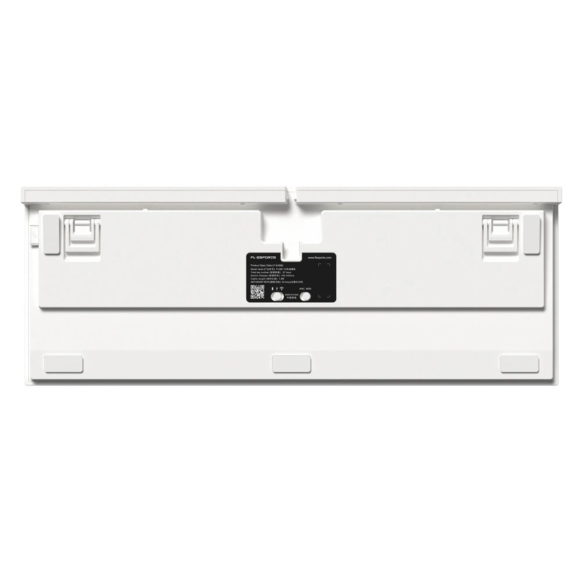 Купить Клавиатура FL ESPORTS FL980V2 Sea Salt Kailh MX Cool Mint South LED Three-Mode (FL980V2-1488) - фото 2