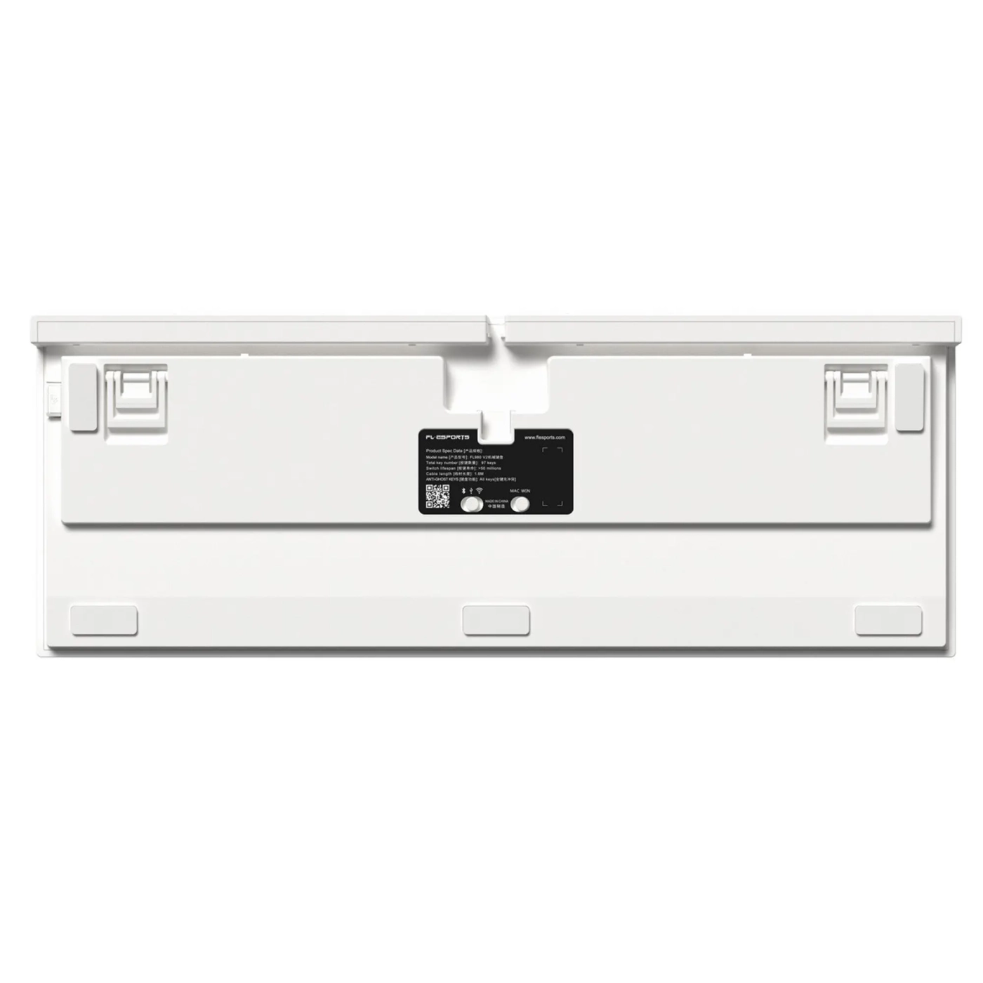 Купить Клавиатура FL ESPORTS FL980V2 White Kailh MX Cool Mint South LED Three-Mode (FL980V2-5163) - фото 3
