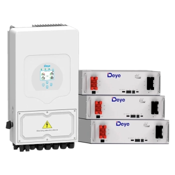 Купить Система хранения энергии DEYE SUN-6K-SG03LP1-EU-3DE15.36K-LFP 6000W 15.36kh 3BAT LiFePO4 6000 циклов - фото 1