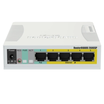 Купити Комутатор Mikrotik RB260GSP (CSS106-1G-4P-1S) - фото 1