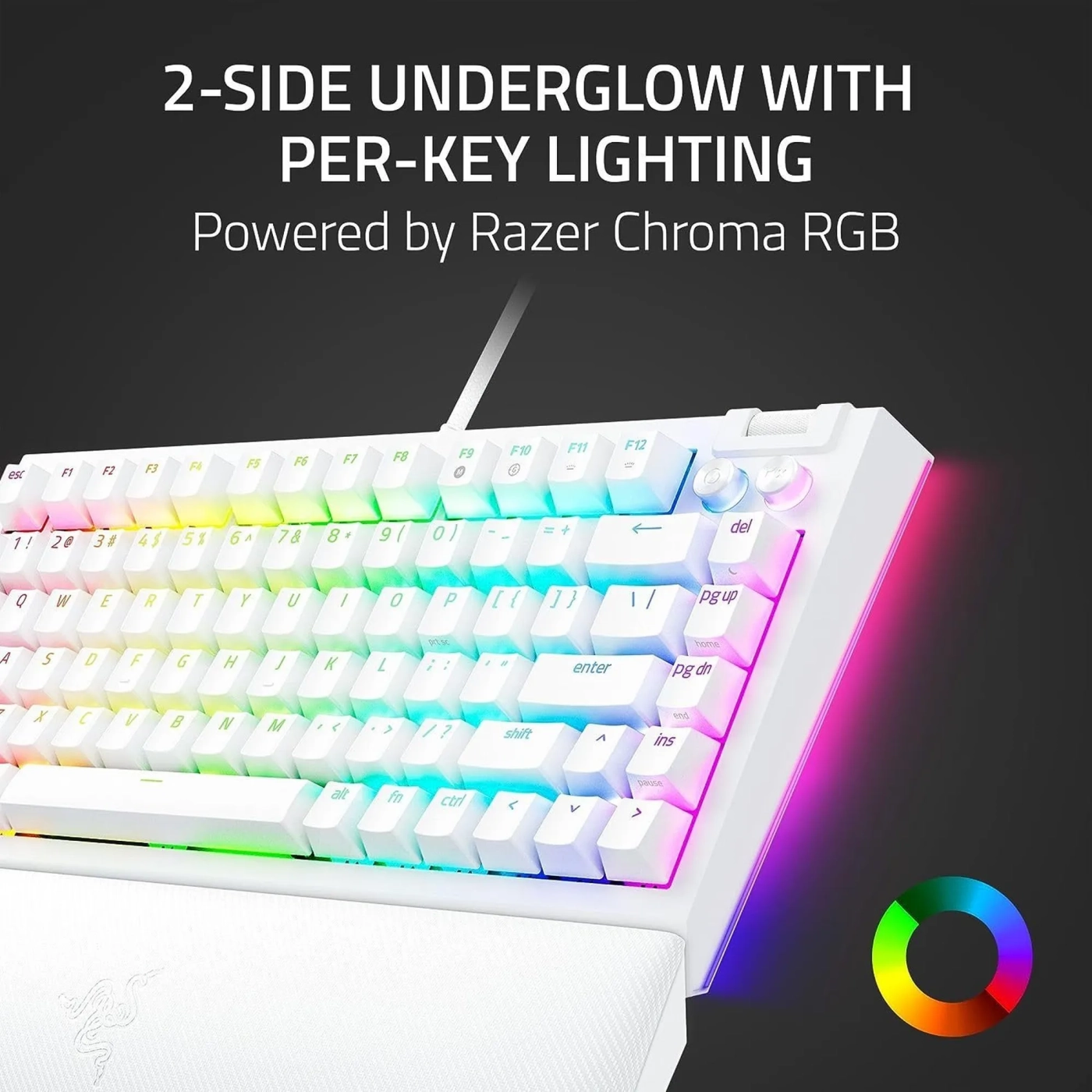 Купити Клавіатура RAZER BlackWidow V4 75% White (RZ03-05001700-R3M1) - фото 5