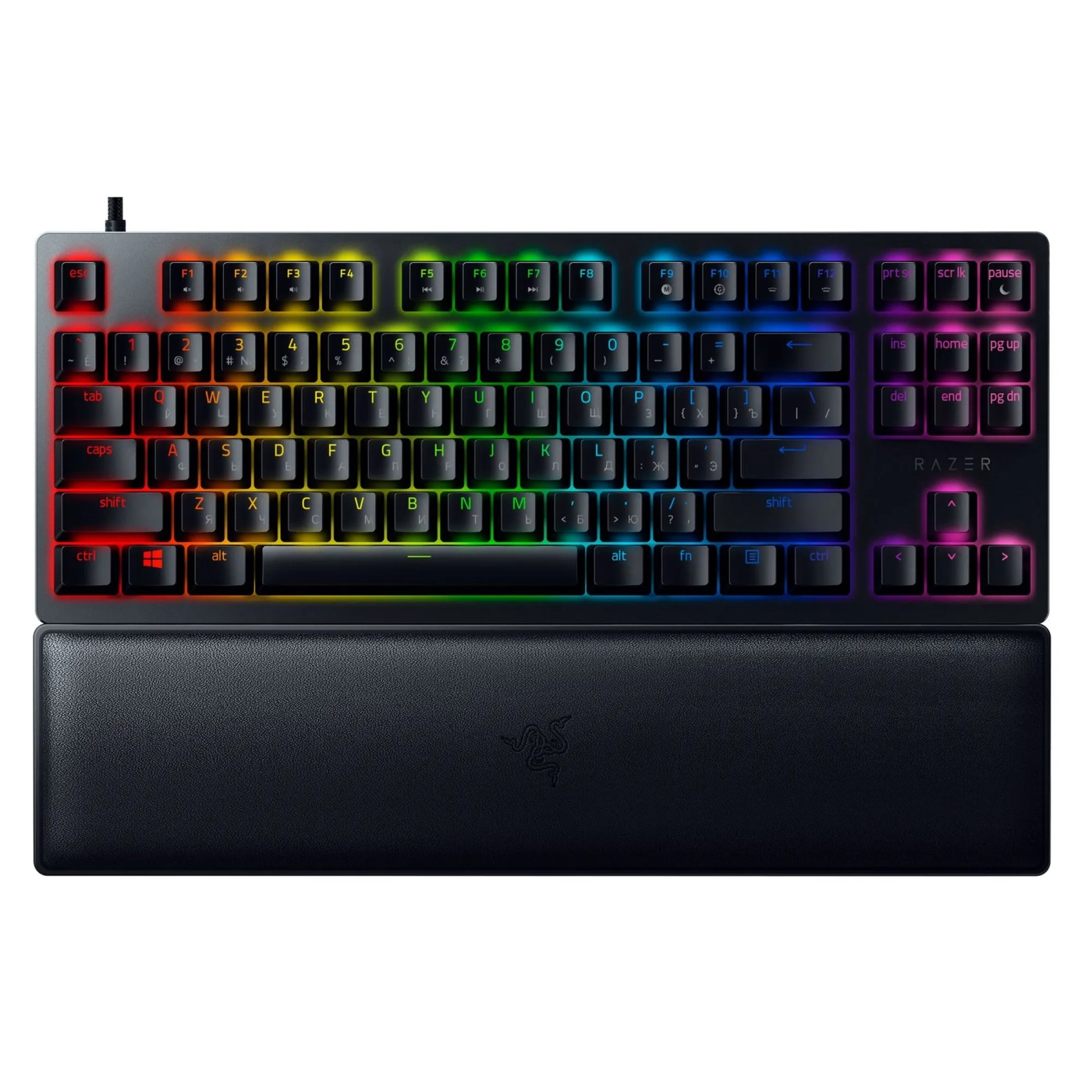 Купить Клавиатура RAZER Huntsman V2 Tenkeyless Purple Optical Switch RU (RZ03-03941400-R3R1) - фото 1
